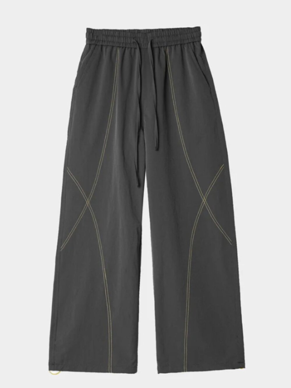 Unisex Contrast-Stitch Water-Repellent Paratrooper Pants, Rave/Hike/Cityware